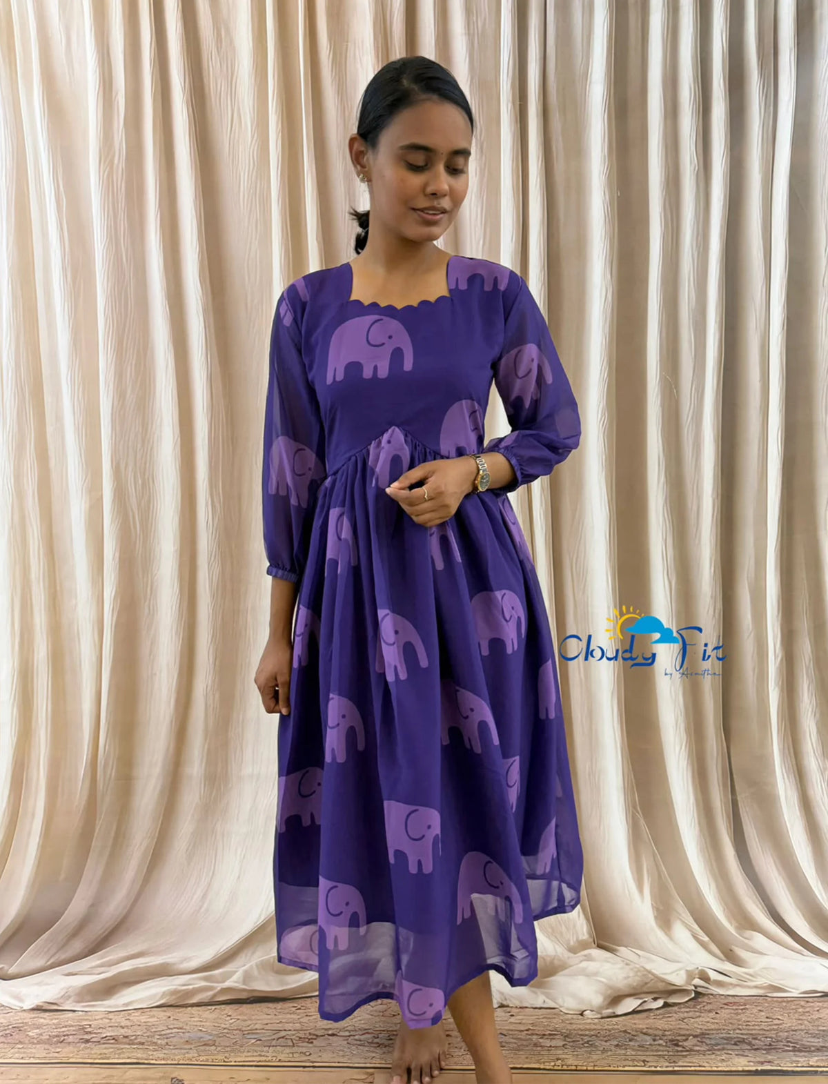 Purple elephant maxi