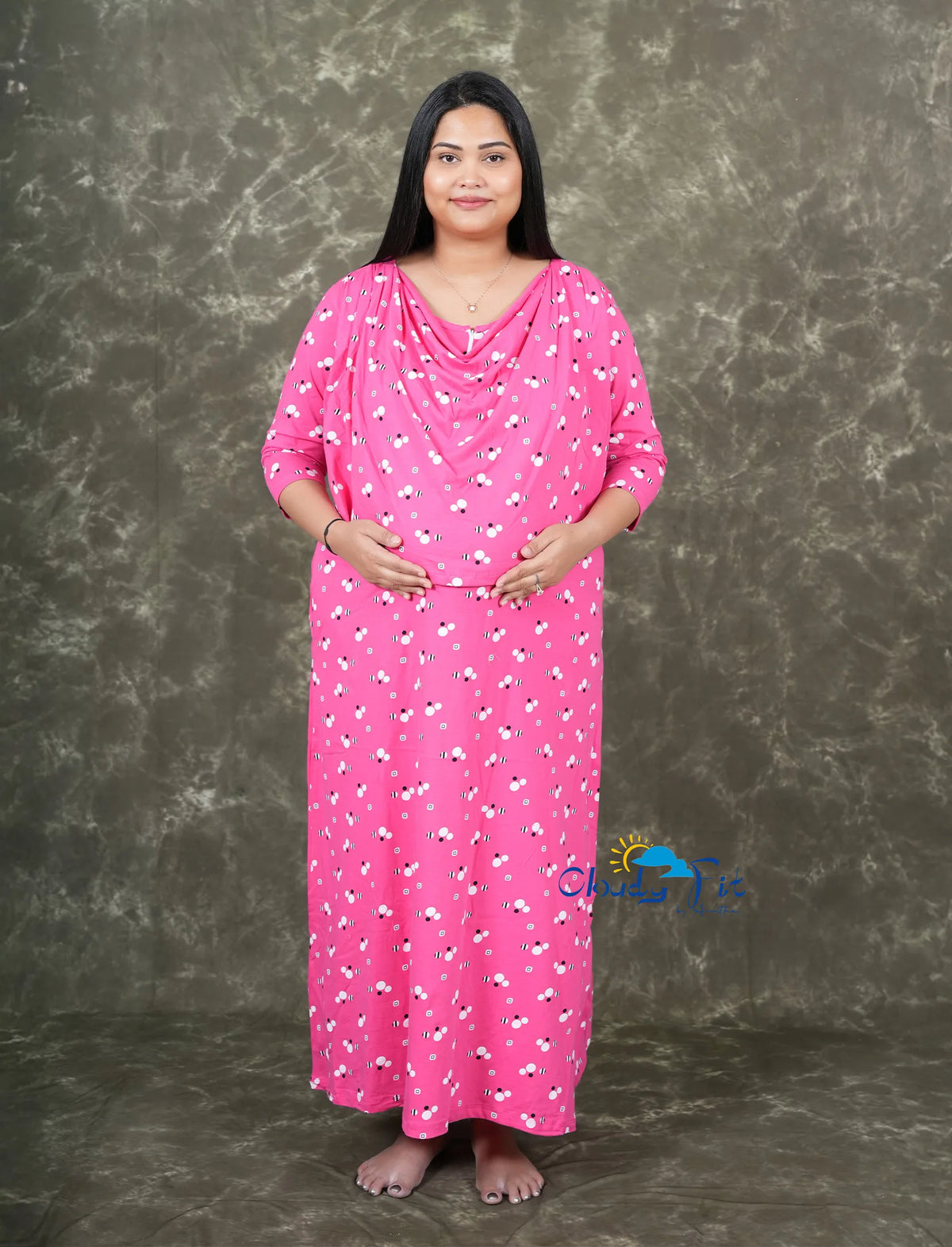 Pink polka
