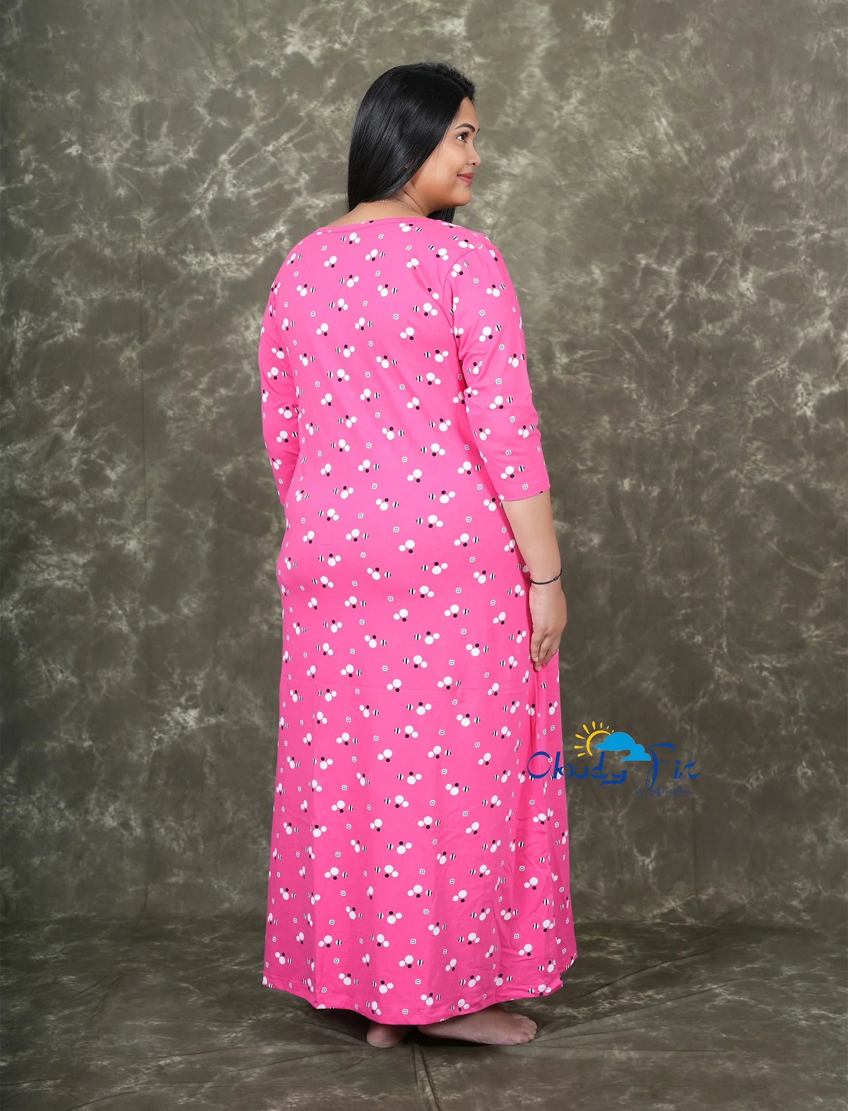 Pink polka