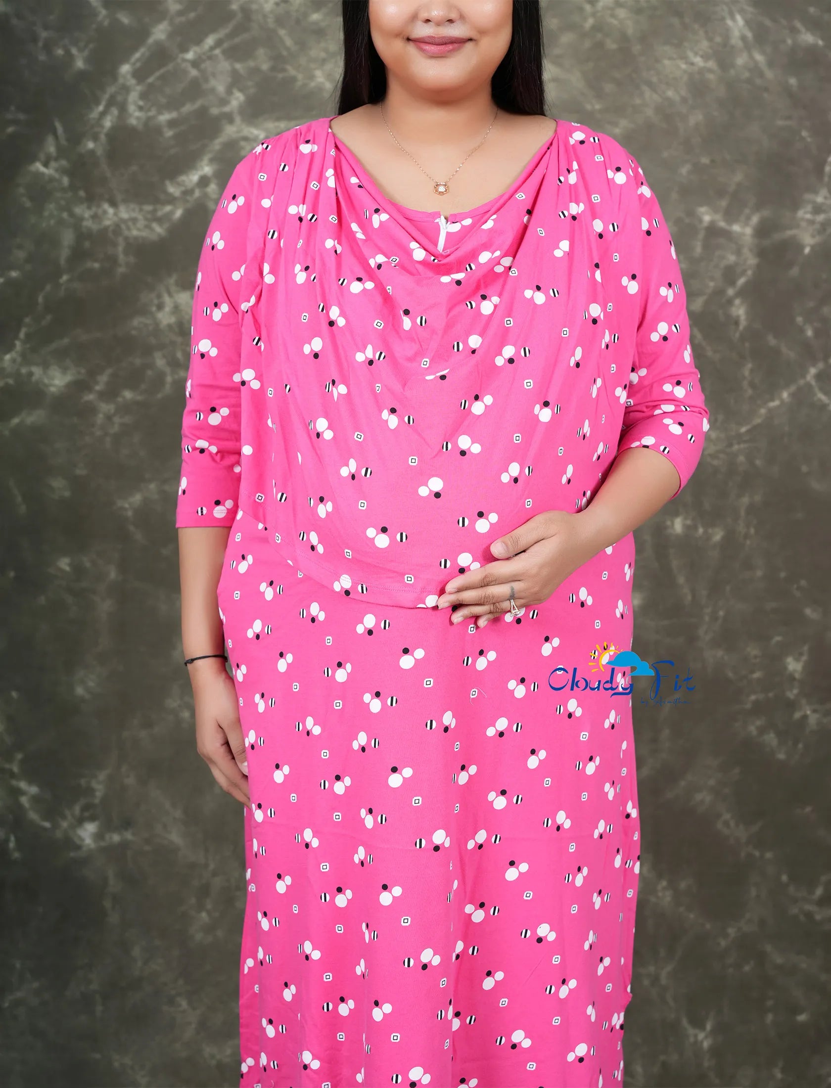 Pink polka
