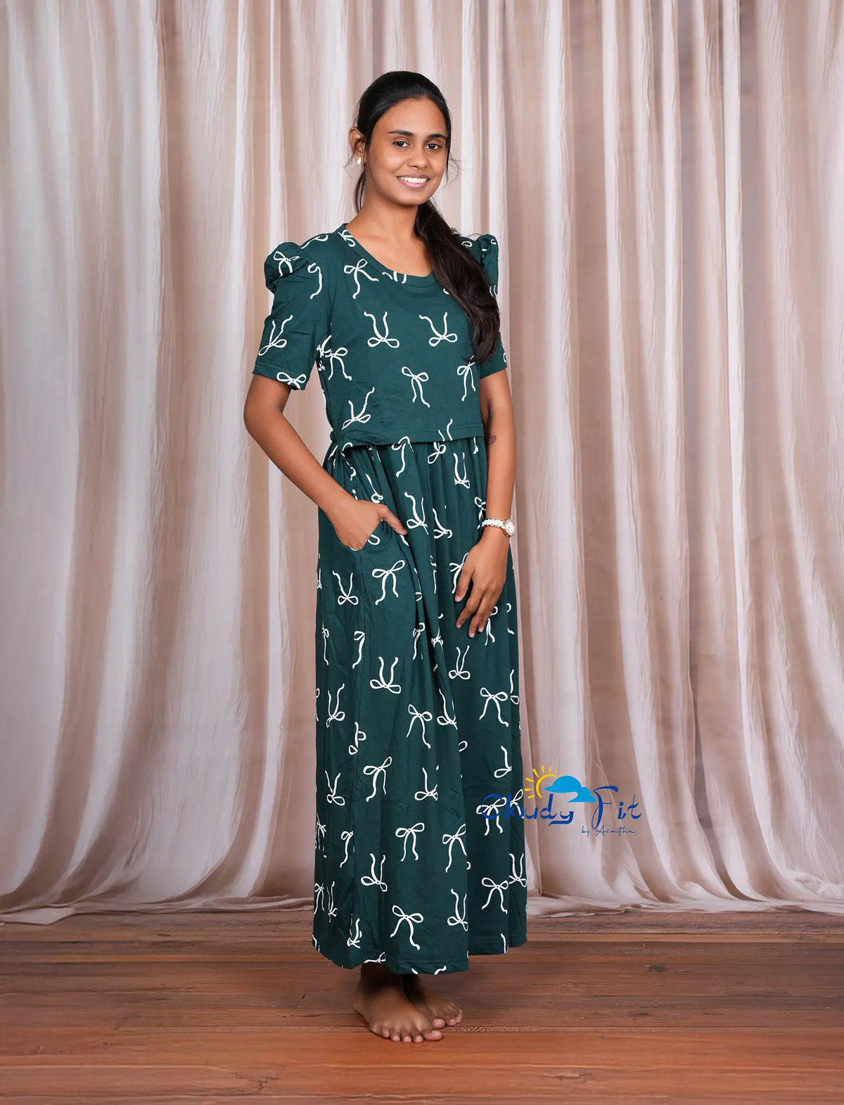 Green Bow (Nursing Wear)