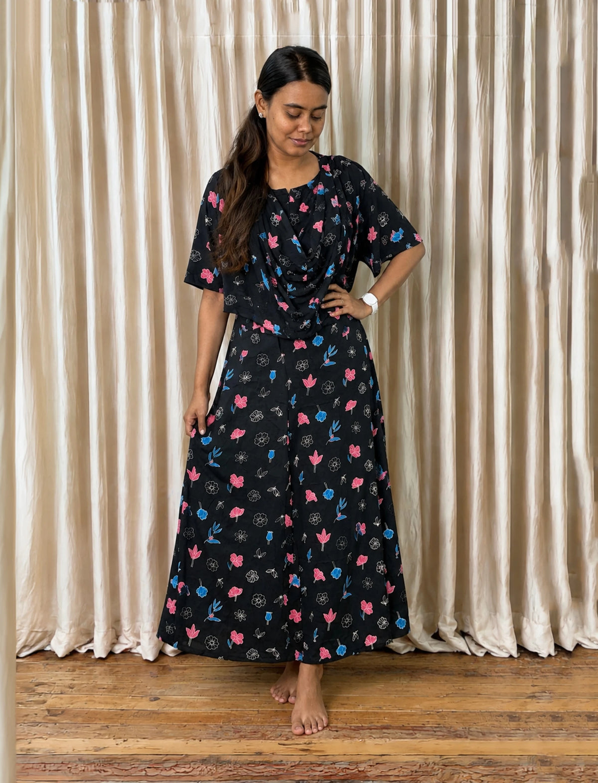 Blue petal nightwear